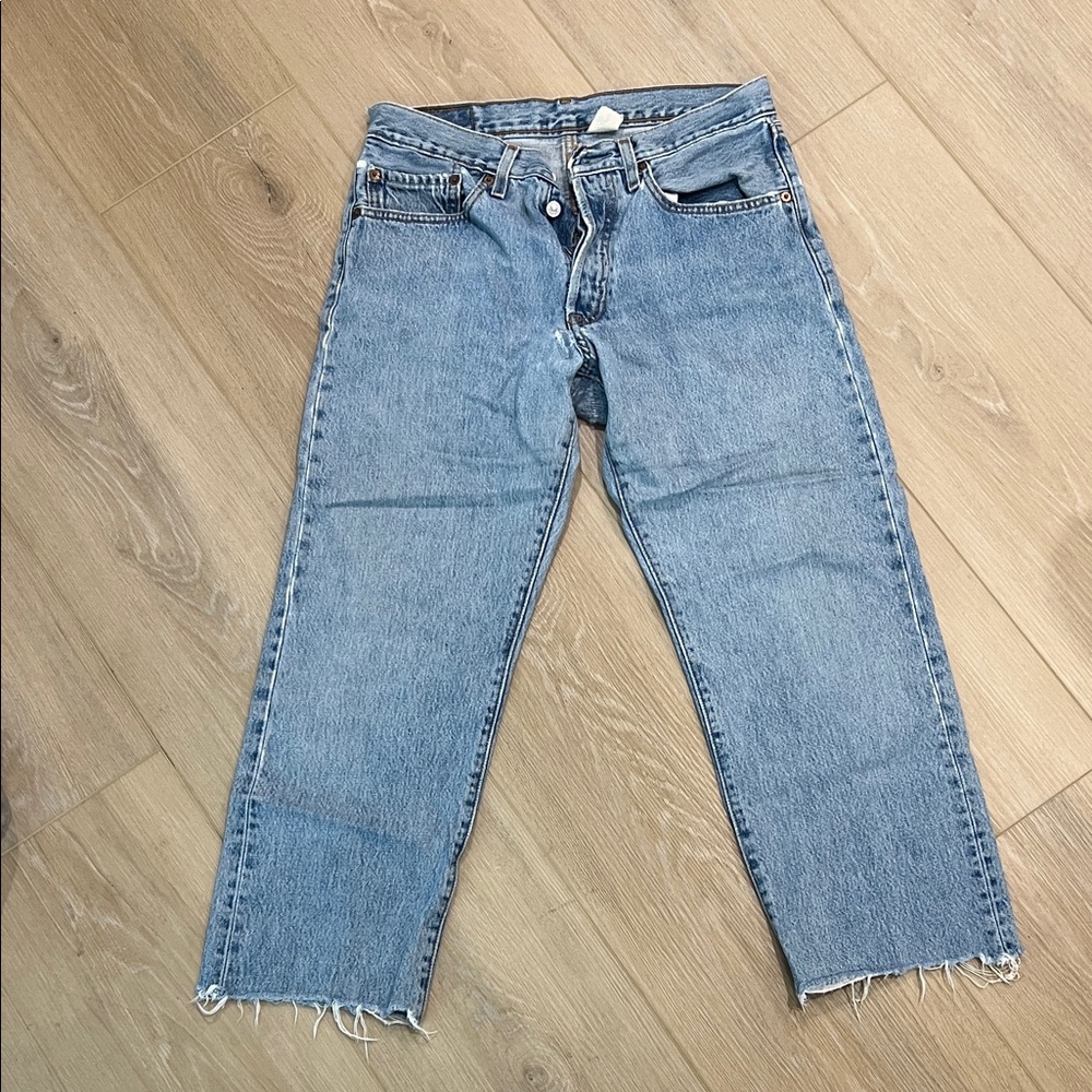 Levi's Blue Ankle & Cropped Jeans